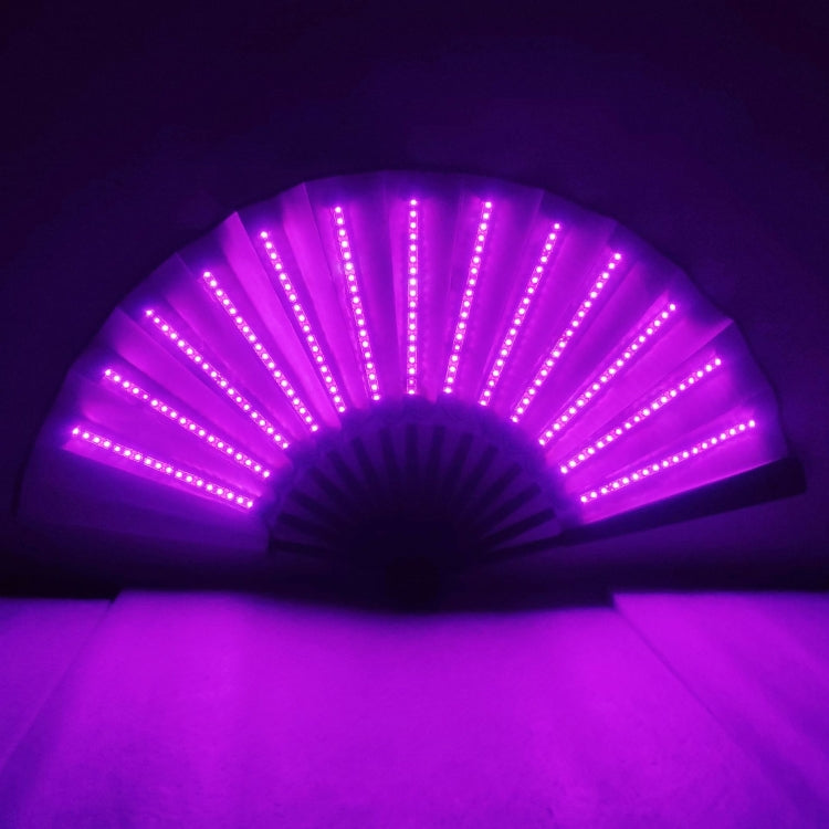 00021 LED Prom Lighting Folding Fan Bar Colorful Atmosphere Group Props