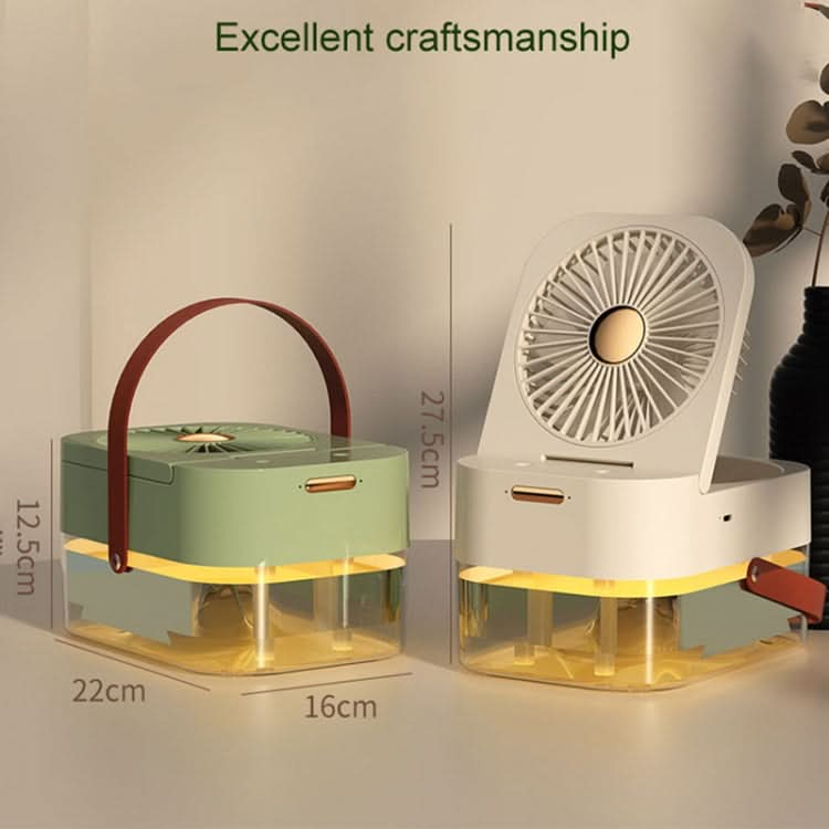 2.5L Dual Spray Humidifying Fan with Ambient Light Aroma Diffuser-Reluova