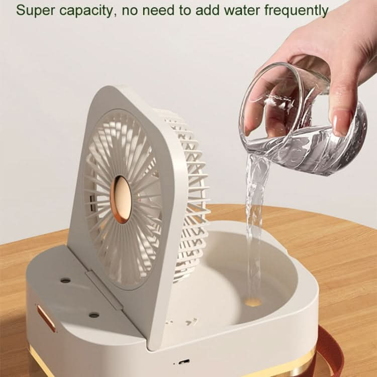 2.5L Dual Spray Humidifying Fan with Ambient Light Aroma Diffuser-Reluova