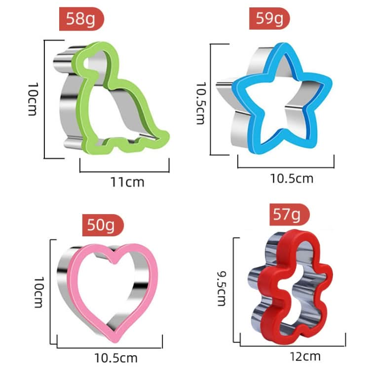 Stainless Steel Sandwiches Bread Cutting Model With Guards Fruits Vegetable Cookie Mould Reluova