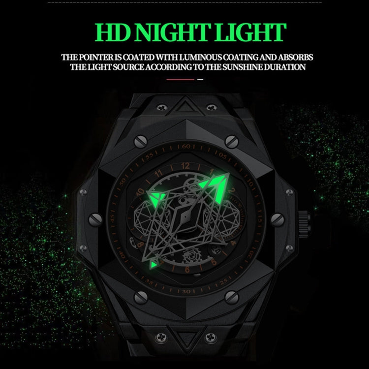 BINBOND B2266 Men Luminous Calendar Outdoor Waterproof Watches