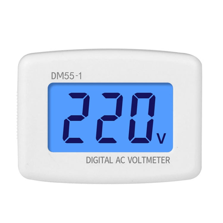 DM55-1 AC 110V- 220V LCD Digital Voltmeter Voltage Tester Detector Meter Reluova