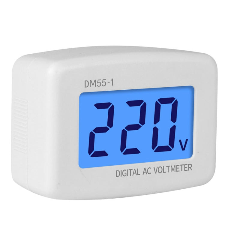 DM55-1 AC 110V- 220V LCD Digital Voltmeter Voltage Tester Detector Meter Reluova