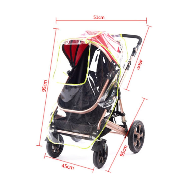 Baby Stroller Rain Cover Windproof Dustproof Raincoat High Landscape Special Rain Cover