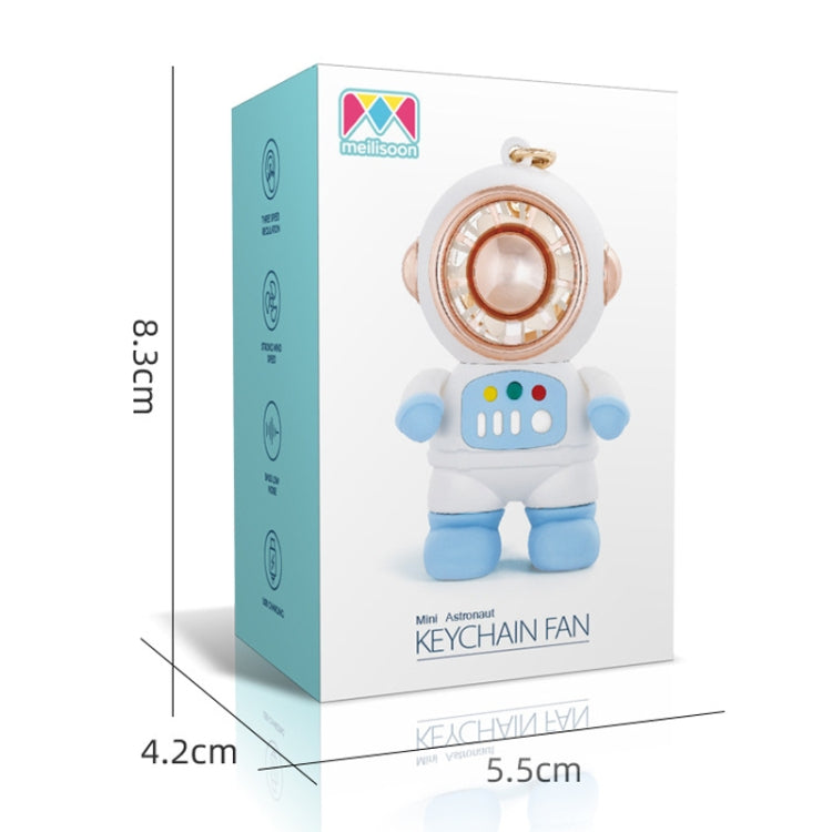 6092 Cartoon Astronaut Fan With Lanyard Portable Mini USB Charging Fan Reluova