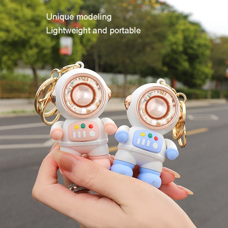 6092 Cartoon Astronaut Fan With Lanyard Portable Mini USB Charging Fan