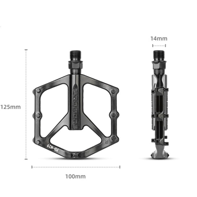 PROMEND PD-M29 1pair DU Bearings Pedal Aluminum Mountain Car Peilin Riding Foot Pedal Reluova