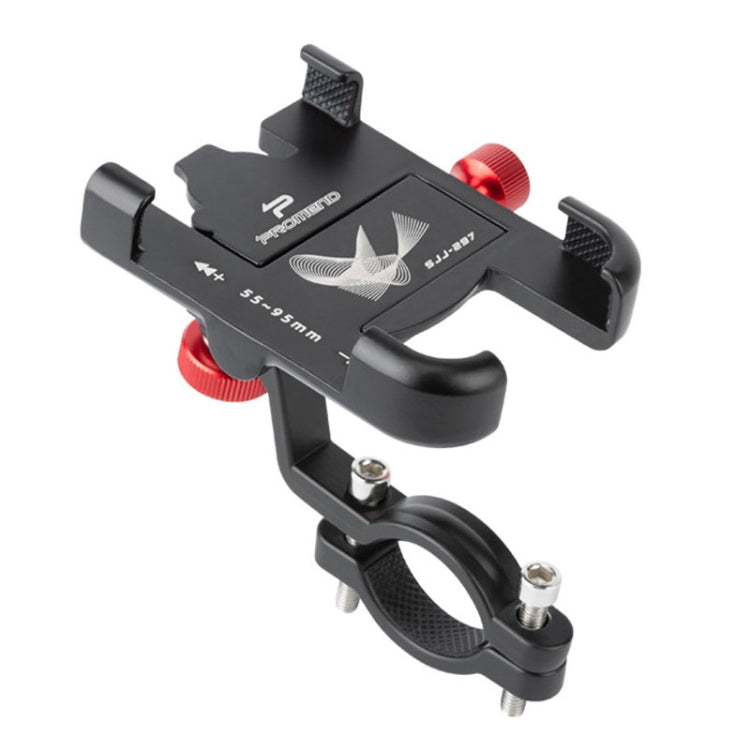 PROMEND SJJ-297 Aluminum Alloy Rotation Adjustable Bicycle Mobile Phone Bracket Reluova