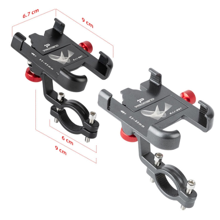 PROMEND SJJ-297 Aluminum Alloy Rotation Adjustable Bicycle Mobile Phone Bracket Reluova