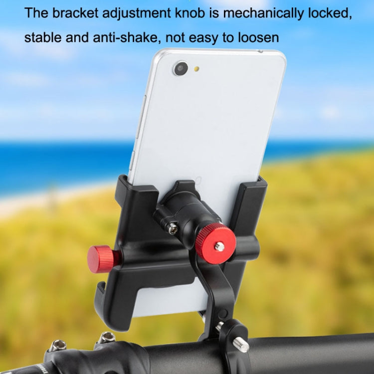 PROMEND SJJ-297 Aluminum Alloy Rotation Adjustable Bicycle Mobile Phone Bracket Reluova