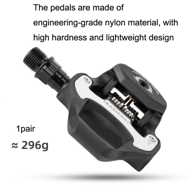 PROMEND PD-R95P 1pair Pedalway Road Bicycle Self-lock With Lock Film Nylon Lock Light Amount Foot Pedal Reluova