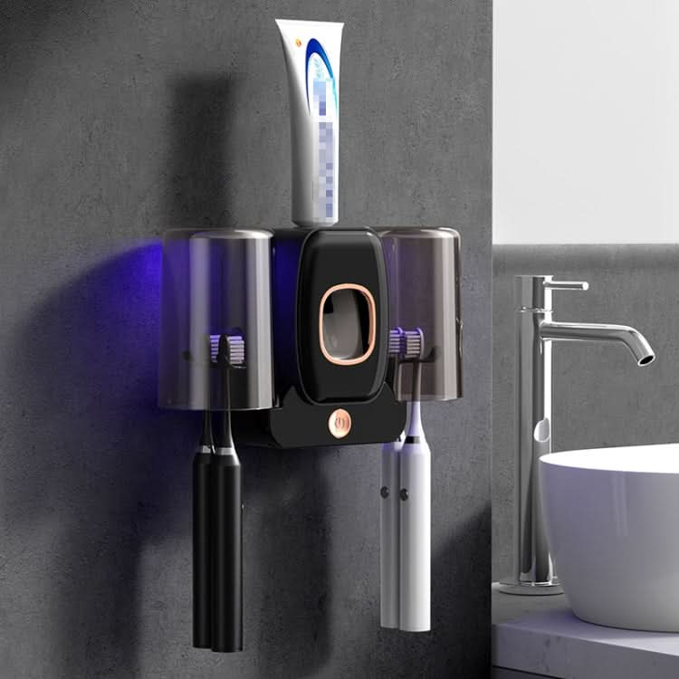 Couple Wall Mounted Toothbrush Holder Automatic Squeeze Toothpaste Device,Spec: