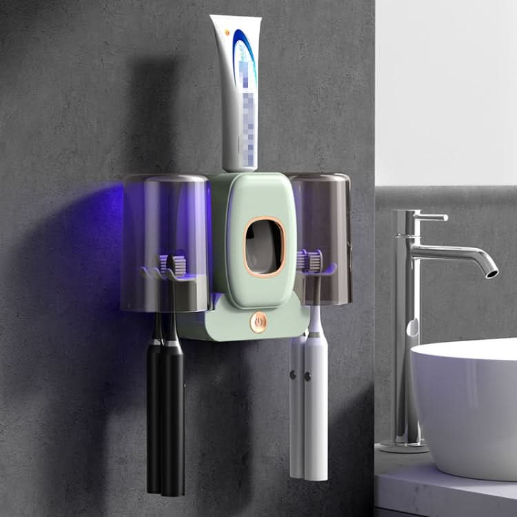 Couple Wall Mounted Toothbrush Holder Automatic Squeeze Toothpaste Device,Spec: