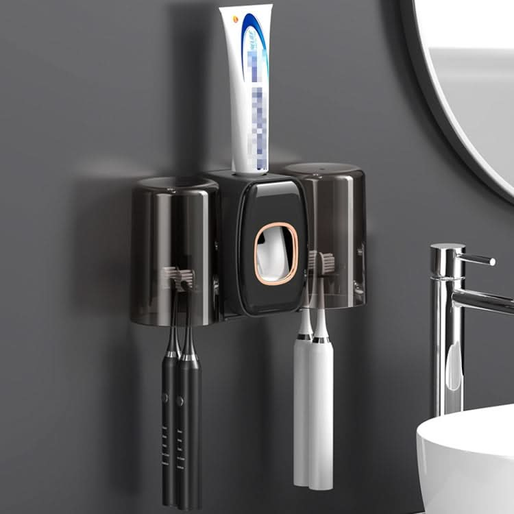 Couple Wall Mounted Toothbrush Holder Automatic Squeeze Toothpaste Device,Spec: Reluova