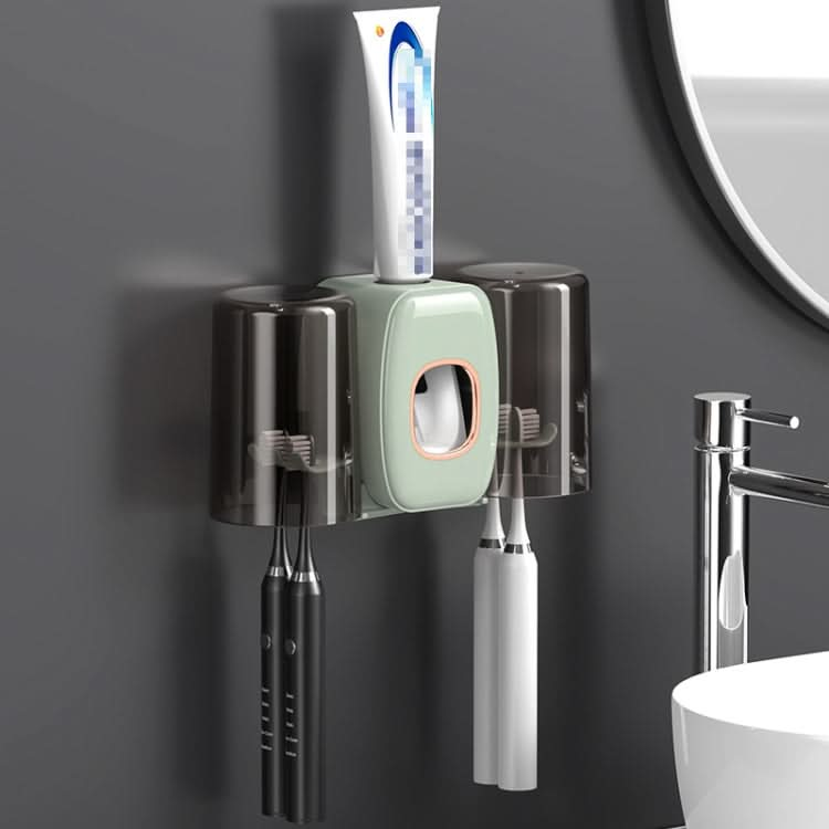 Couple Wall Mounted Toothbrush Holder Automatic Squeeze Toothpaste Device,Spec: Reluova