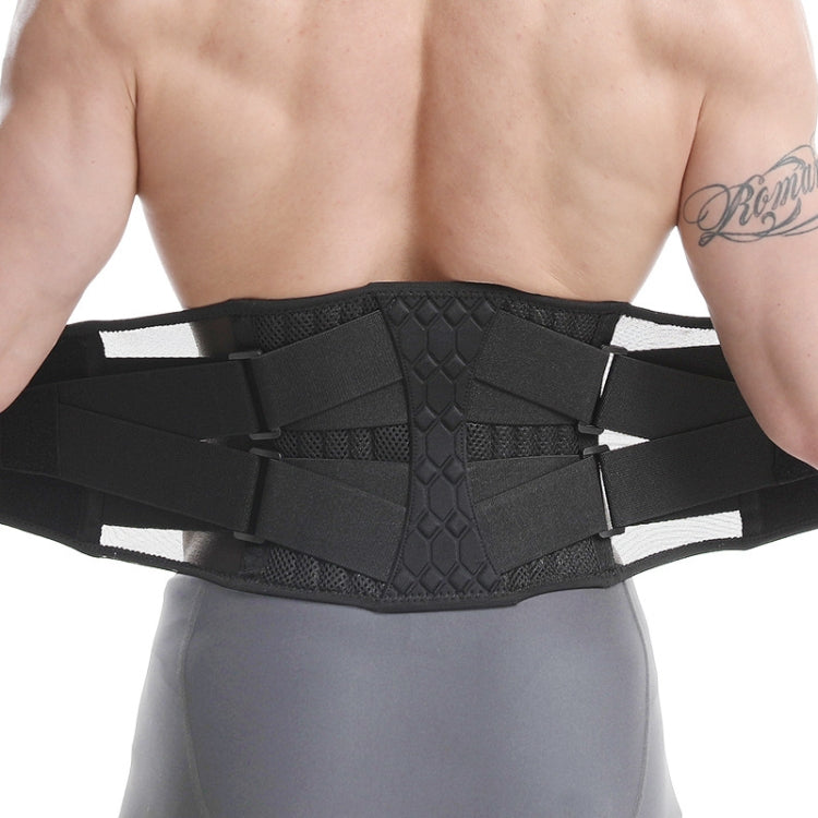 Men Steel Plate Squatting Weightlifting Exercise Use Waist and Abdominal Belt, Size: