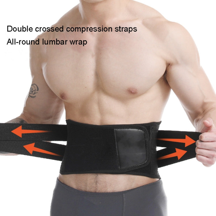 Men Steel Plate Squatting Weightlifting Exercise Use Waist and Abdominal Belt, Size: Reluova