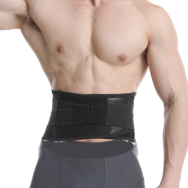 Men Steel Plate Squatting Weightlifting Exercise Use Waist and Abdominal Belt, Size: