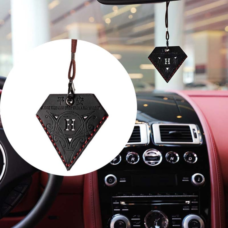 Car Pendant Triangular Ping An Charm Bag Leather Rearview Mirror Ornament ÎҵÄÉ̵ê