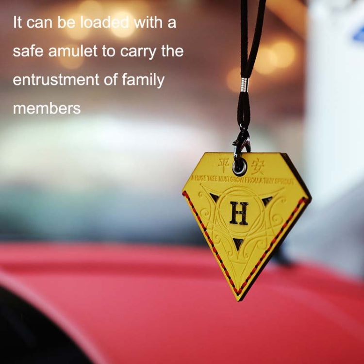 Car Pendant Triangular Ping An Charm Bag Leather Rearview Mirror Ornament ÎҵÄÉ̵ê