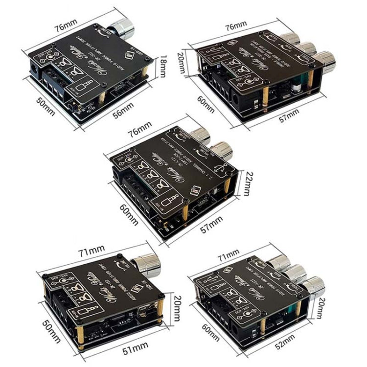 Mini Bluetooth 5.1 Receiving Audio Module With Power Amplifier Digital D Stereo Dual Channel Reluova