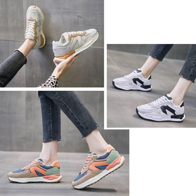 LY-982 Breathable and Comfortable Running Shoes PU Stitching Mesh Casual Shoes