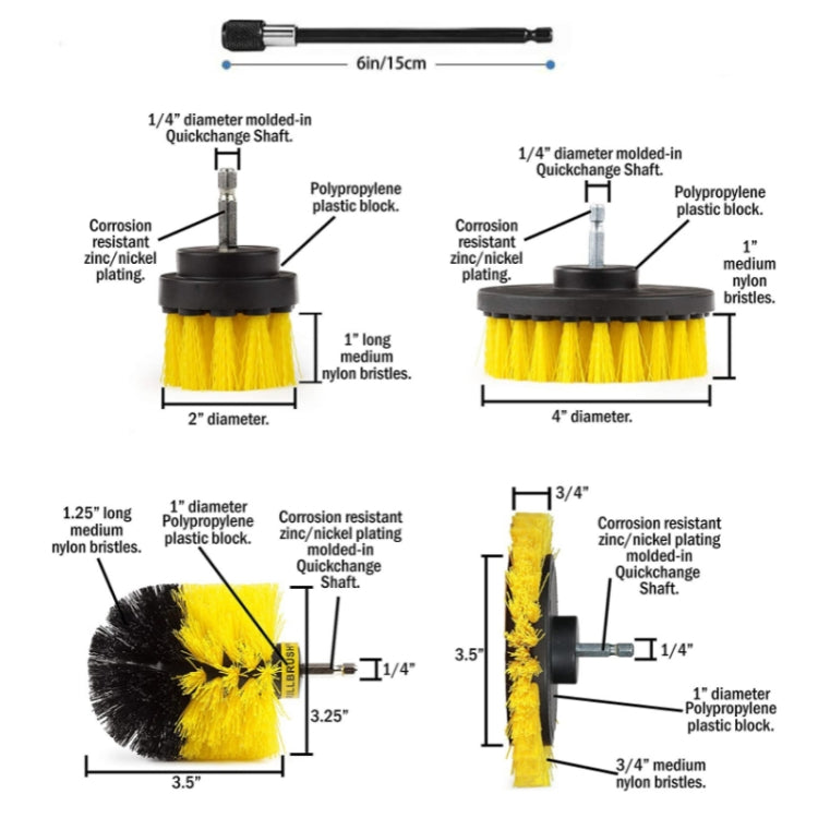 8 In 1 Electric Drill Crevice Cleaning Brush Car Wash Tool Set ÎҵÄÉ̵ê