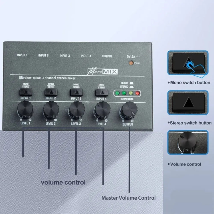 Mit Einzelkanal-Stereo-Umschaltung Mini Signal Hybrid Small Audio