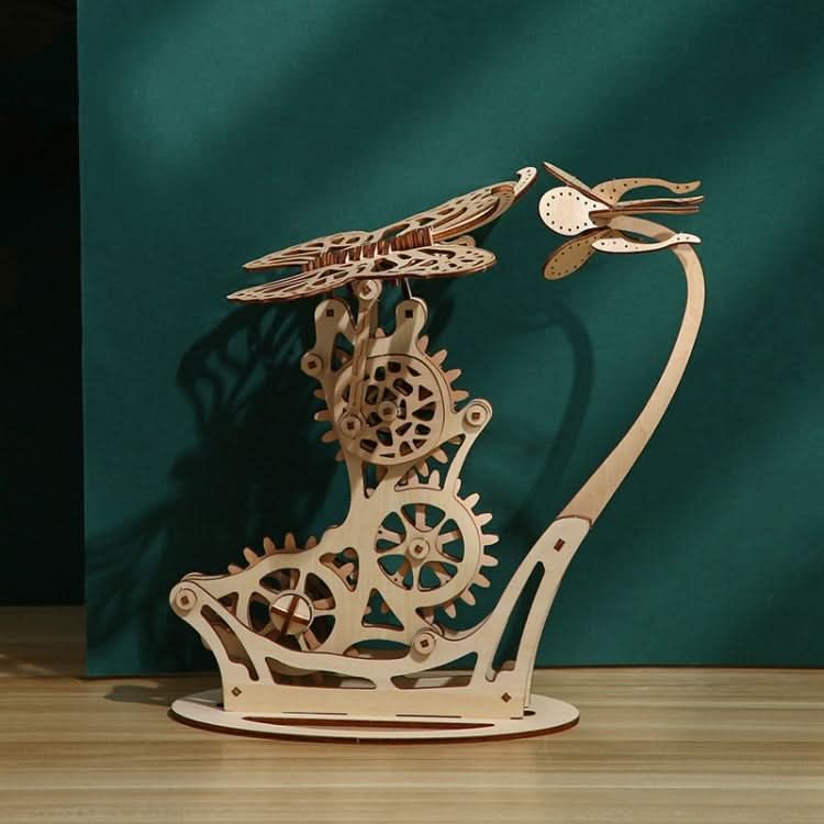 3D Wooden Mechanical Butterfly Hand-Assembled Puzzle Model Reluova