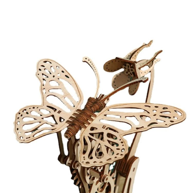 3D Wooden Mechanical Butterfly Hand-Assembled Puzzle Model Reluova