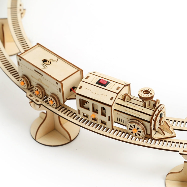 Train Rail Car 3D Wooden Puzzle Model DIY Handmade Ornaments Reluova