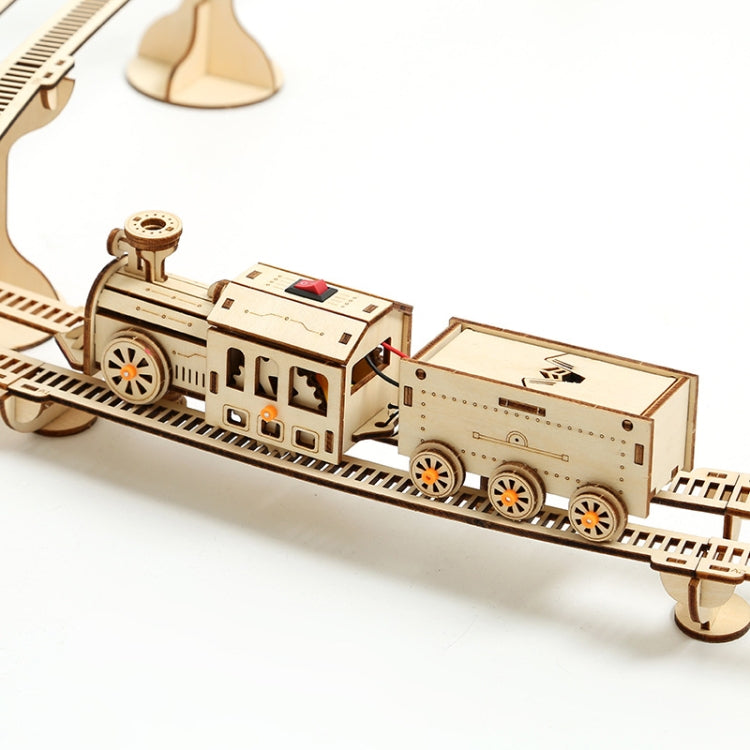 Train Rail Car 3D Wooden Puzzle Model DIY Handmade Ornaments Reluova