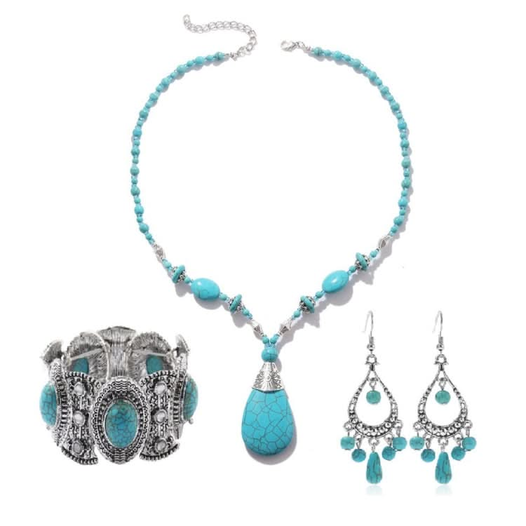 Natural Turquoise Accessories Ladies Jewelry Reluova