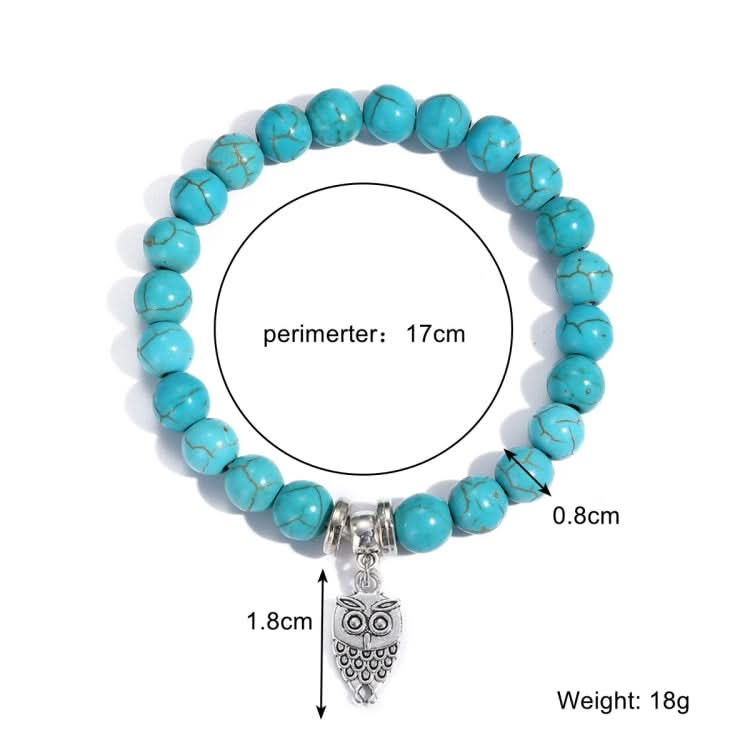 Women Beaded Bracelet Turquoise Ethnic Style Charm Jewelry Reluova