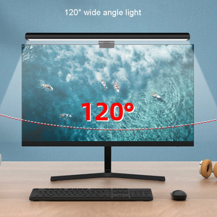 LED Infinitely Dimmable Computer Screen Hanging Lamp 3 Grade Color Temperature Touch Desk Lamp