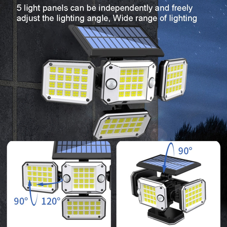 TG-TY10804 Solar 4 Head Double Sensor Light LED Rotating Wall Light With Remote Control My Store