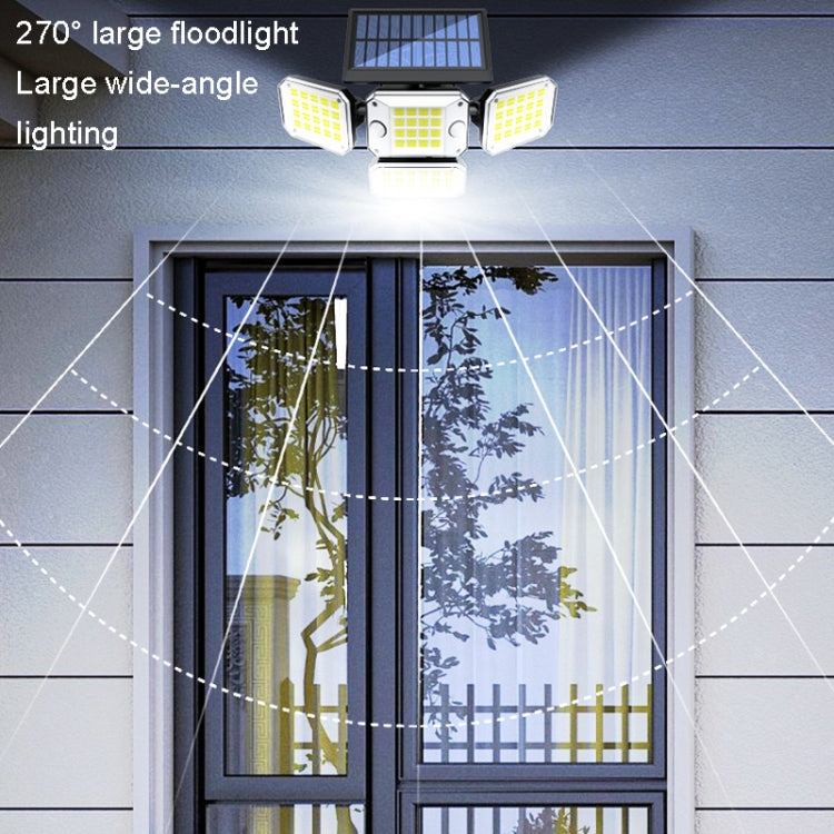 TG-TY10804 Solar 4 Head Double Sensor Light LED Rotating Wall Light With Remote Control My Store