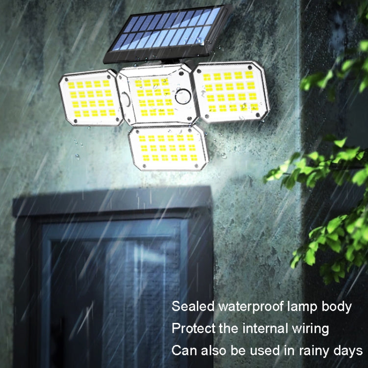 TG-TY10804 Solar 4 Head Double Sensor Light LED Rotating Wall Light With Remote Control My Store