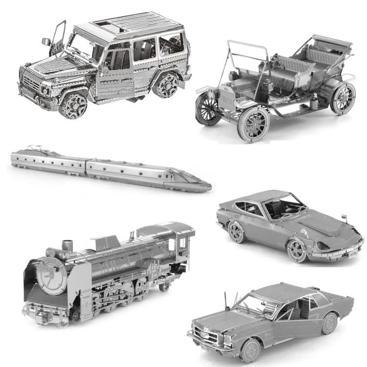 3D Three-dimensional Metal Car Assembly Model DIY Puzzles Toy Reluova