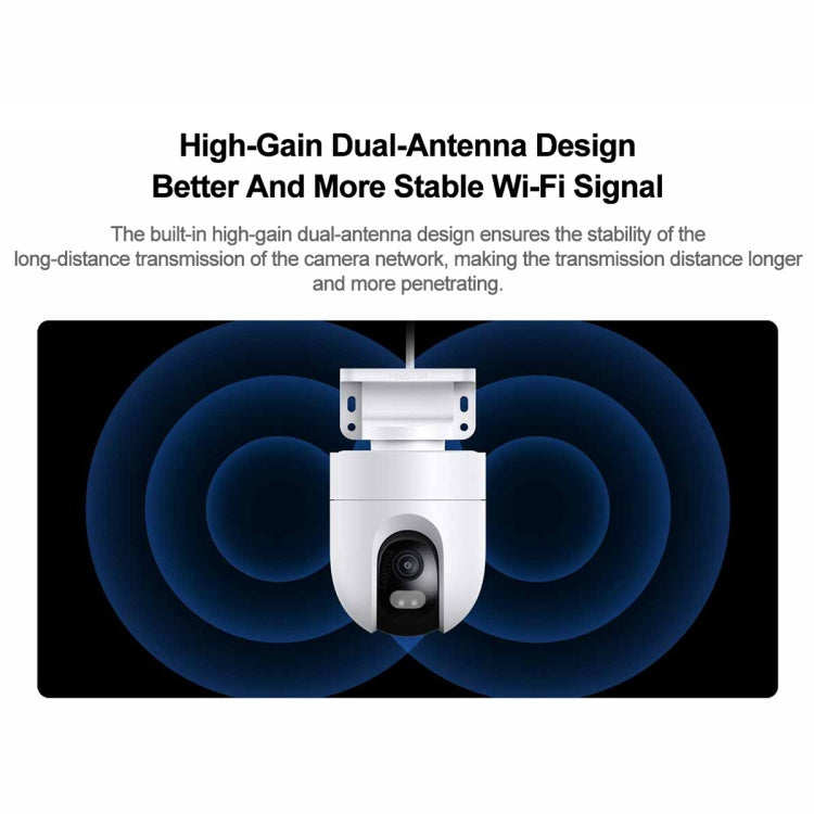 Original Xiaomi CW400 Outdoor Camera 2.5K Ultra HD Smart Full Color Night Vision IP66 Waterproof, US Plug