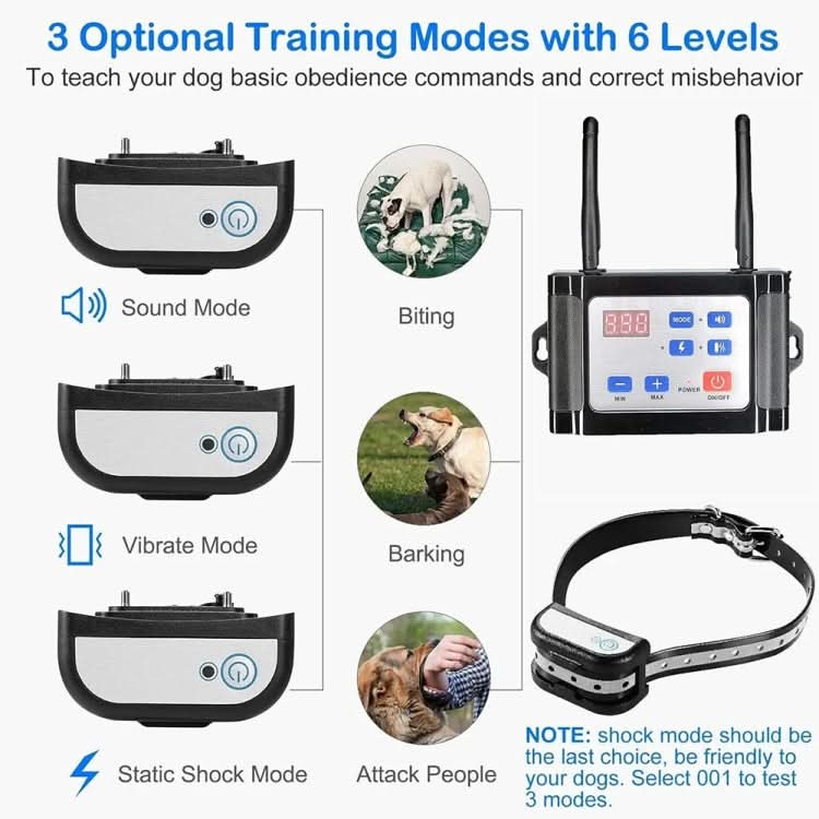 Outdoor Wireless Electronic Pet Fence Night Reflective Collar, Specification: - Reluova