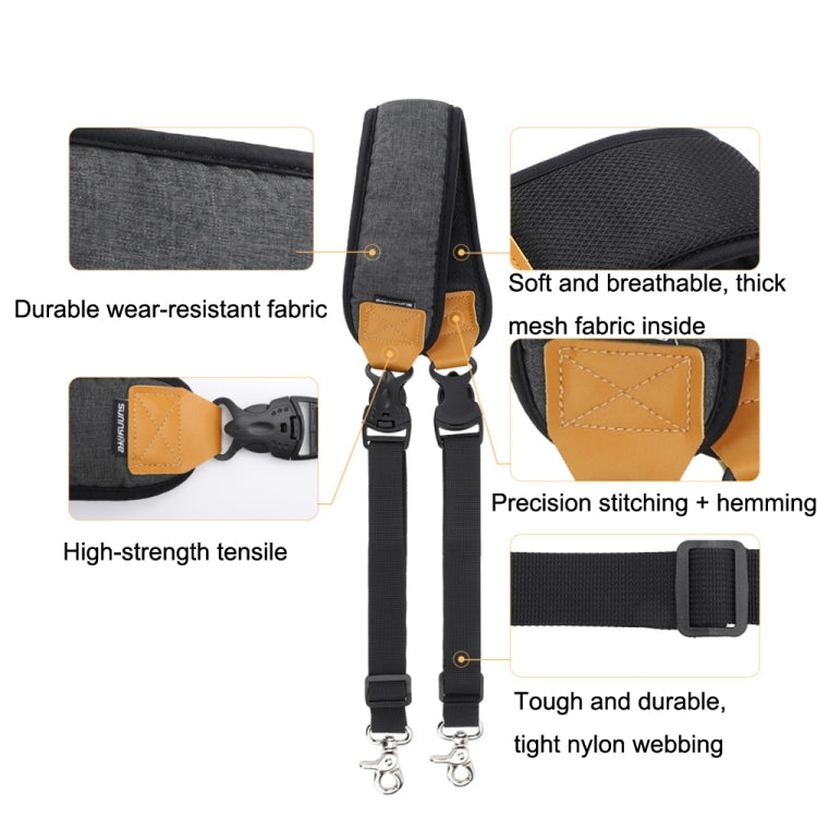 For DJI RS3 Mini Sunnylife RO-GS560 Lanyard Handheld Gimbal Double Buckle Comfortable Shoulder Strap Accessories My Store