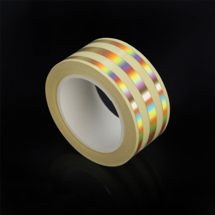 2.5cm x 5m  Golden Tile Gap Tape Waterproof PVC Self Adhesive Sticker(Laser)-Reluova