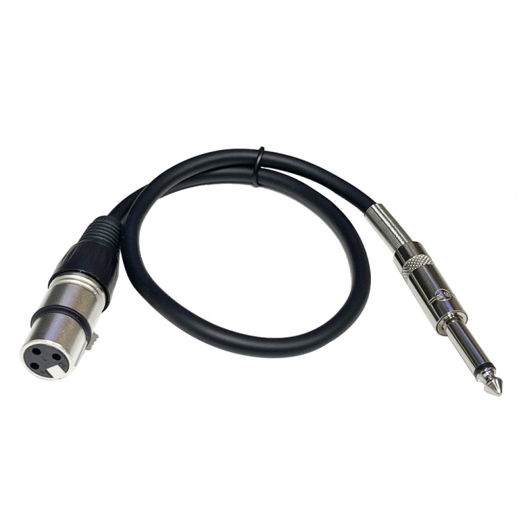 6.35mm Caron Female To XLR 2pin Balance Microphone Audio Cable Mixer Line