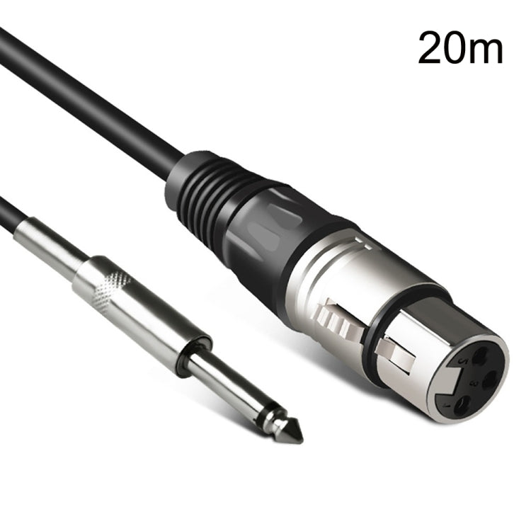 6.35mm Caron Female To XLR 2pin Balance Microphone Audio Cable Mixer Line