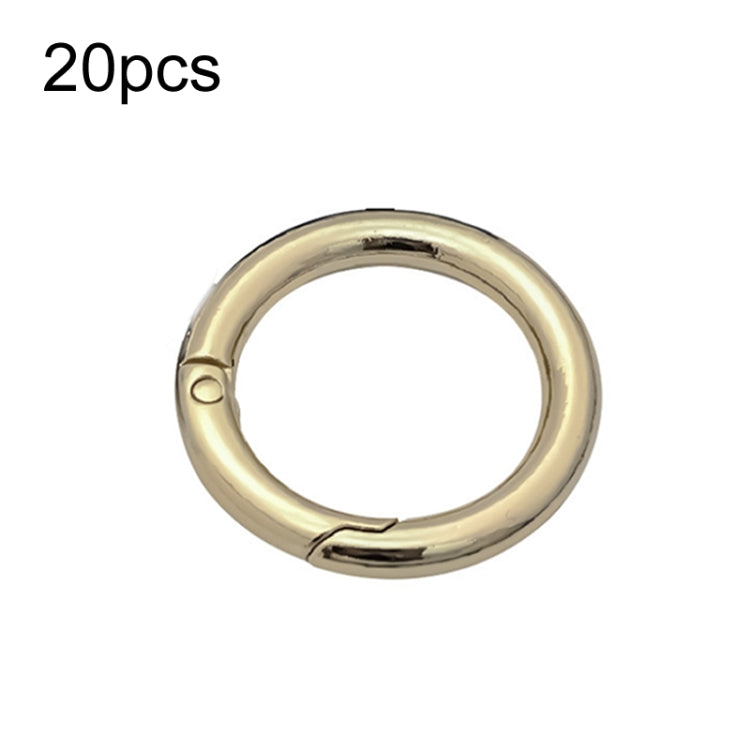 20pcs Zinc Alloy Spring Ring Metal Open Bag Webbing Keychain-Reluova