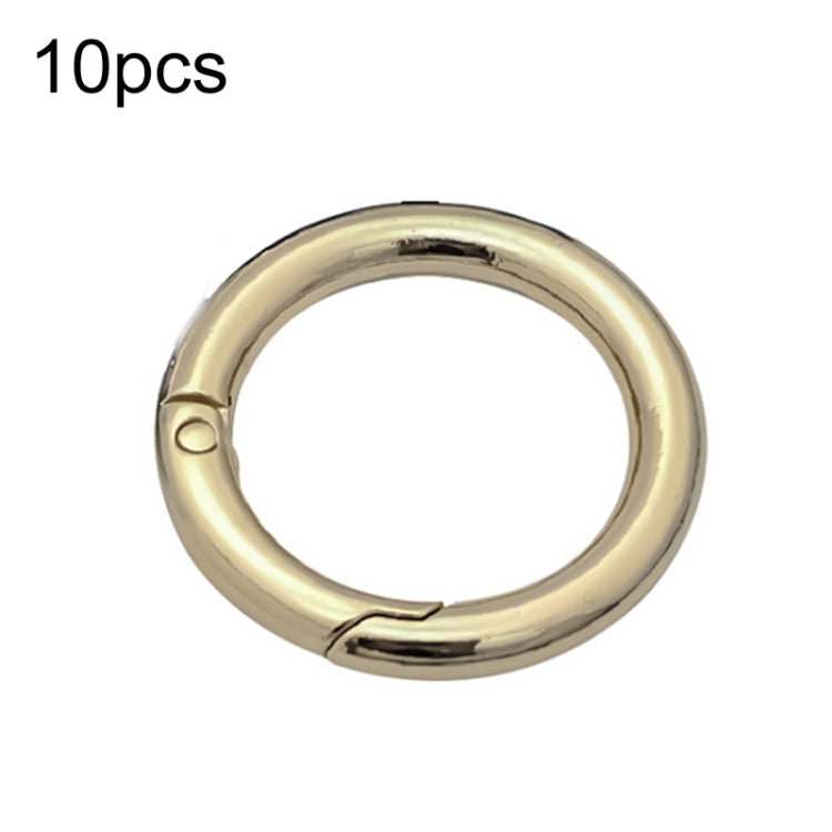 20pcs Zinc Alloy Spring Ring Metal Open Bag Webbing Keychain-Reluova