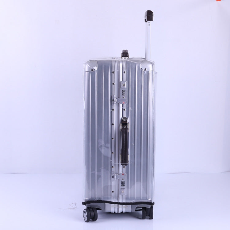 Rimless Transparent Waterproof PVC Trolley Suitcase Cover Dustproof Protective Cover