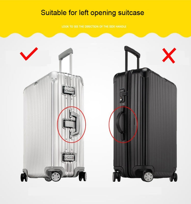 Rimless Transparent Waterproof PVC Trolley Suitcase Cover Dustproof Protective Cover