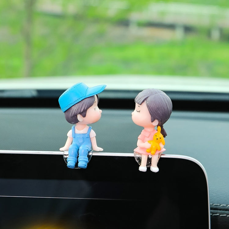 Car Ornament Ornament Lovely Kissing Couple Doll, Color: ÎҵÄÉ̵ê